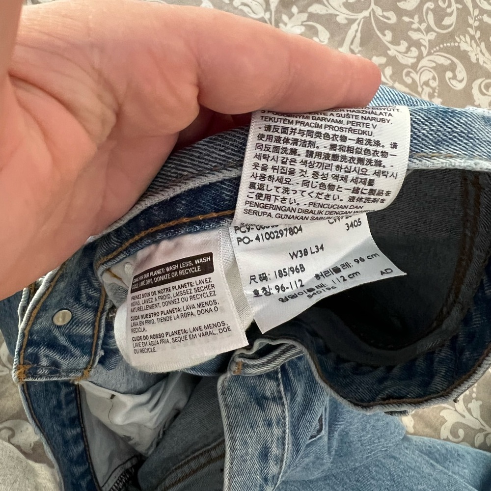 Levi’s 505 W38 L34 blue jeans - Picture 7 of 7